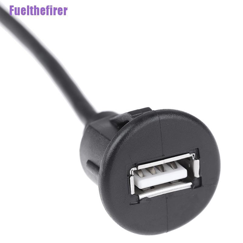 1 Dây Cáp Mở Rộng Gắn Bảng Điều Khiển Xe Hơi 1m Usb 2.0 Male Sang Female