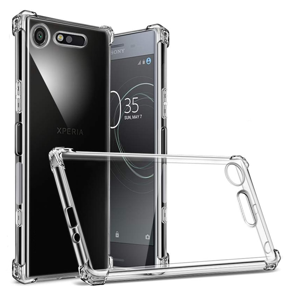 Ốp điện thoại trong suốt thiết kế đơn giản cho điện thoại Sony Xperia XZ3 XA2 Plus XA XZs XZ1 XZ2 XZ XA1 L1 L2