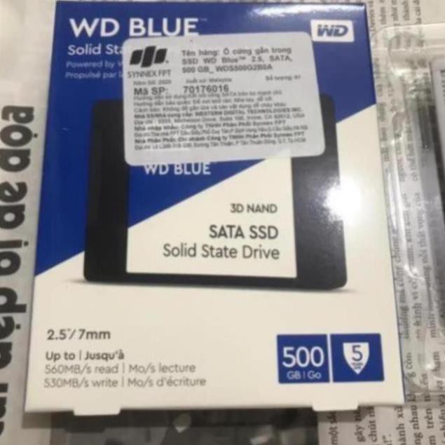 Boxfull - Bộ vỏ ssd 500G WD Blue dùng để trưng bày hoặc bảo quản ssd