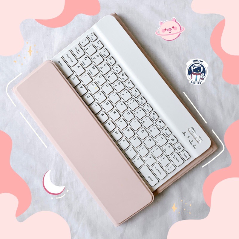 [Thế hệ mới 2023] Bao Da Máy Tính Bảng Cao Cấp Kèm Bàn Phím Bluetooth Chính Hãng