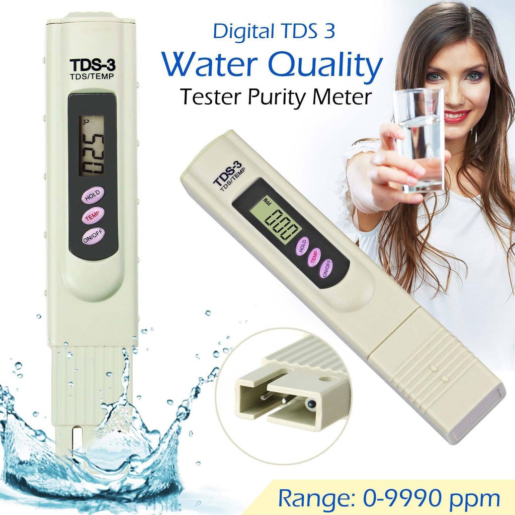 Bút thử nước sạch, Kết hợp với Bút đo nồng độ Ph, kiểm tra độ mặn cơ bản của nước tưới cây sản phẩm cao cấp