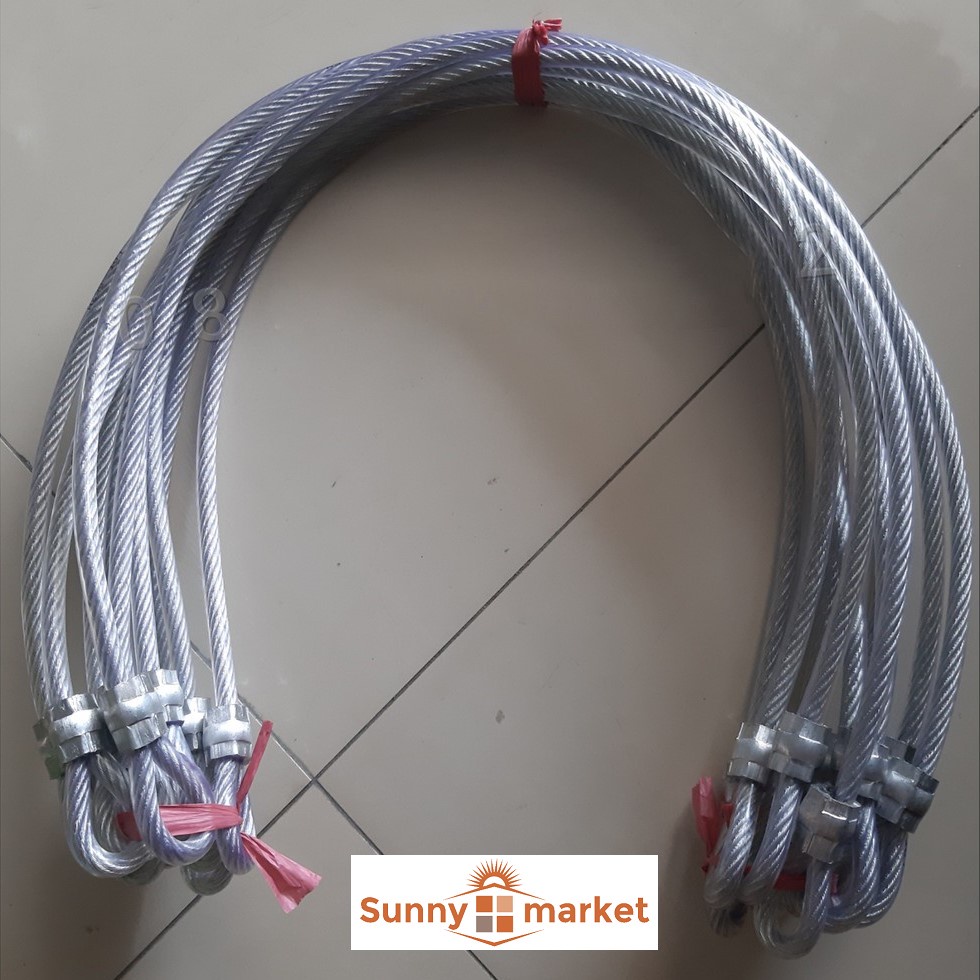 Dây cáp bọc nhựa khoá xe máy, xe đạp 10ly cực kỳ chắc chắn nhiều kích thước để lựa chọn