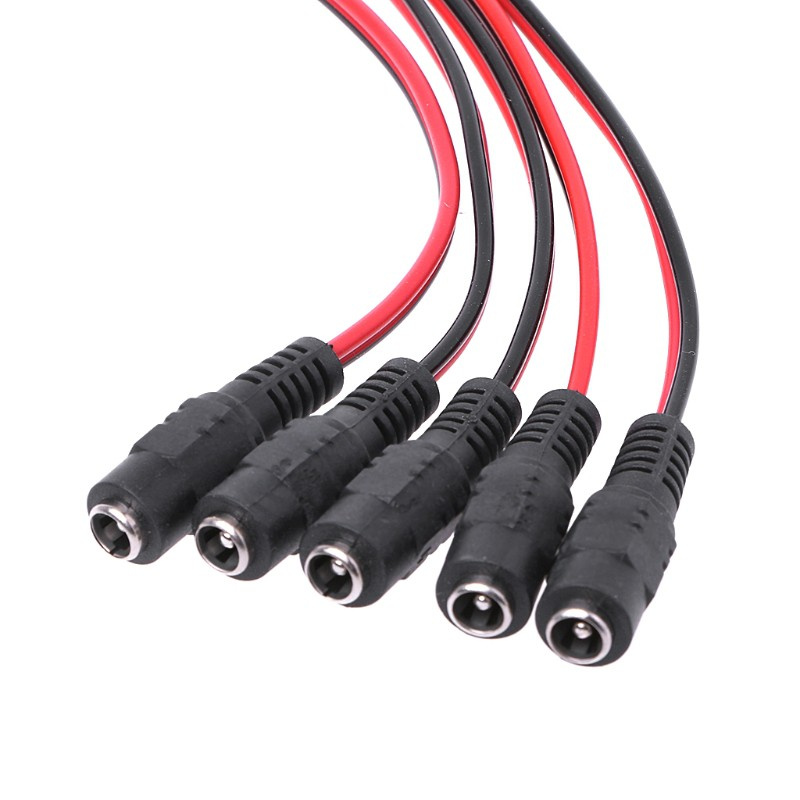 Set 5 cáp nối nguồn DC cỡ 5.5x2.1mm cho CCTV PSU 12V