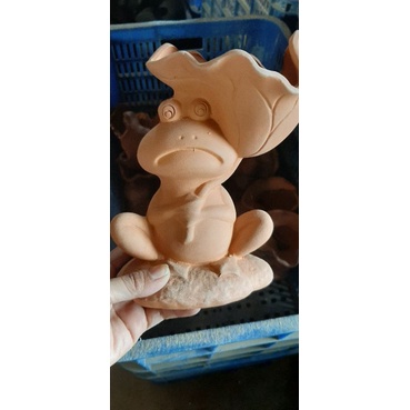 Chậu thú đất nung - chậu chú ếch