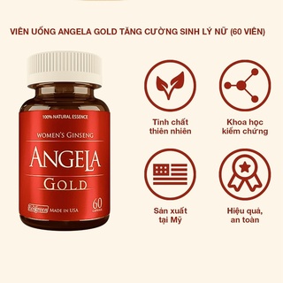 Viên uống SÂM ANGELA GOLD tăng cường sinh lý nữ Hộp 15 - 30 - 60 viên - Có