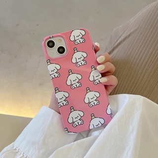Ốp Điện Thoại Cứng Họa Tiết Chú Chó Trắng Cho iPhone11 12 12Pro 12Promax 13 13Pro 13Promax