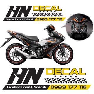 Tem Trùm Winner X Cam Đen Đơn giản