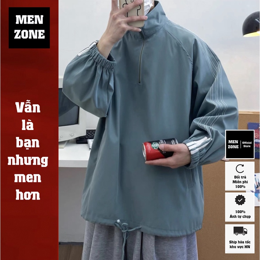 Áo Jacket Dù Chui Đầu Unisex Form Rộng Cực Đẹp, Áo Khoác Gió Nam Nữ Cao Cấp ,Đi Học Đi Chơi [GAQ]