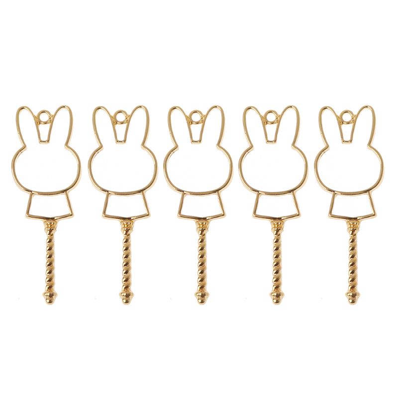 Set 5 Mặt Dây Chuyền Resin DIY Dạng Hở Lưng