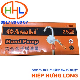 BƠM DẦU QUAY TAY ASAKI AK4002 THÂN NHÔM CAO CẤP