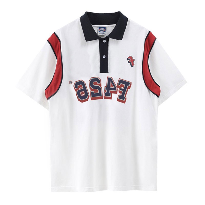 Áo POLO Cổ Bẻ In F248 Cặp Đôi Fom Rộng Thoải Mái , Cotton Hàn Cao Cấp Thoải Mái Hoạt Động Mã TEEN234