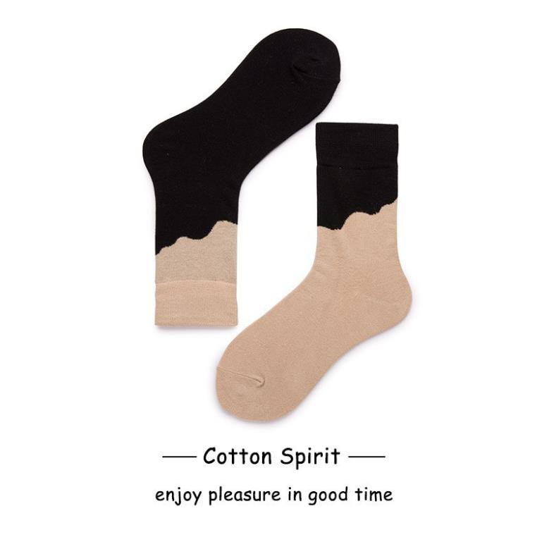 Tất Cổ Cao Cotton Hot Trend Xuân Thu Vớ Cổ Cao Cặp Đôi Nam Nữ Ulzzang Thời Trang