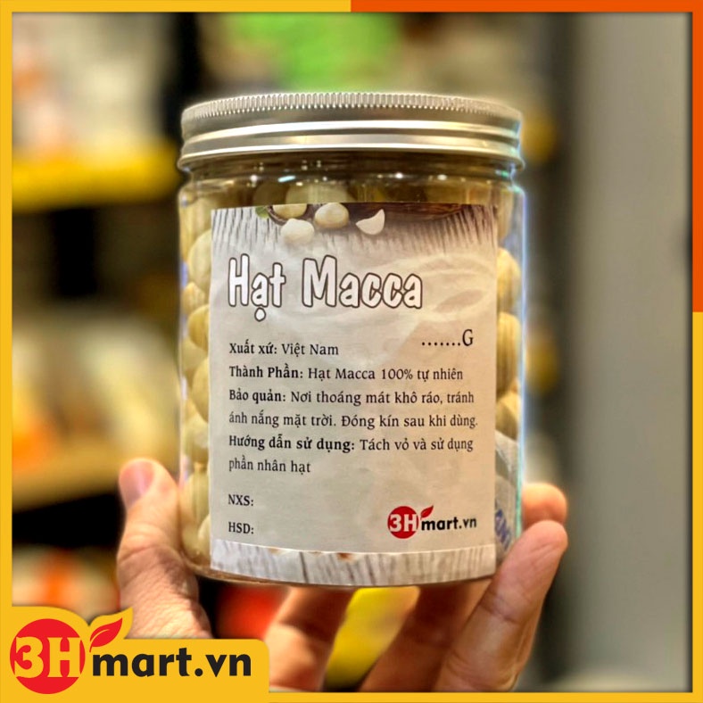 Hạt macca tách vỏ (Hộp 400g)