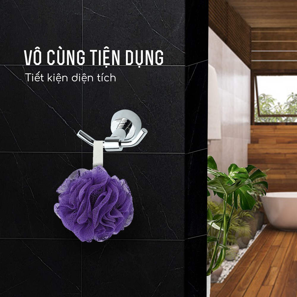 Móc Treo Quần Áo Đôi Inox 304 Mặt Gương HIWIN Y-630