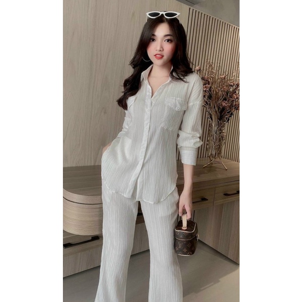 (HCM) SET BỘ DỒ ĐI CHƠI NỮ DÀI SANG CHẢNH TÔN DÁNG SÀNH ĐIỆU THỜI TRANG CHO CÁC CHỊ EM KME STORE