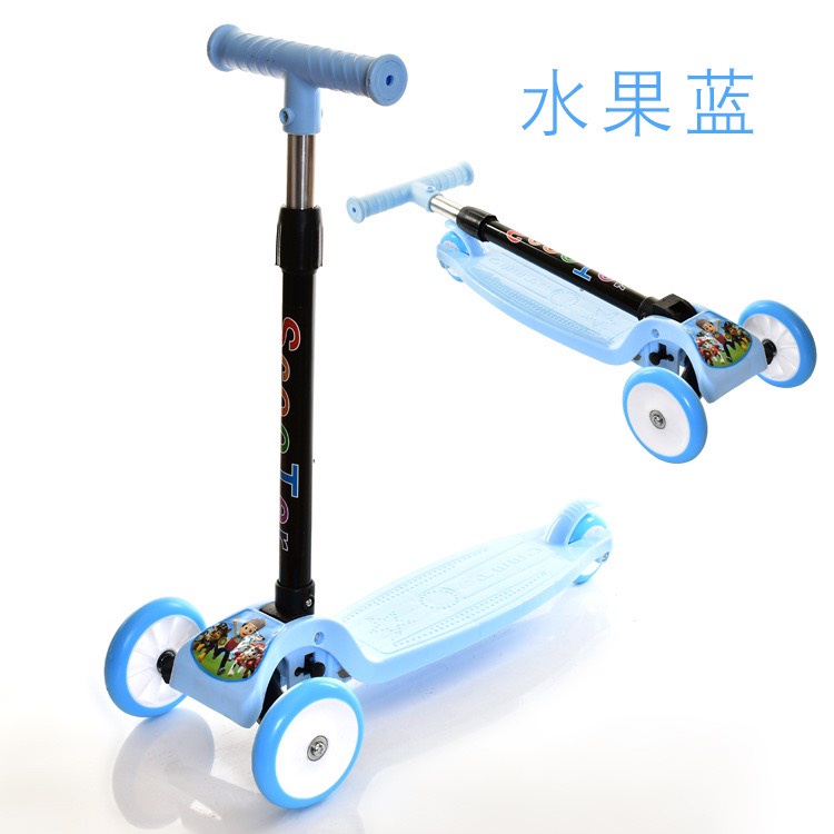 Xe trượt Scooter có bánh xe phát sáng sành điệu, Bảo hành 6 tháng, xe trẻ em scooter cho bé từ 3 - 8 tuổi