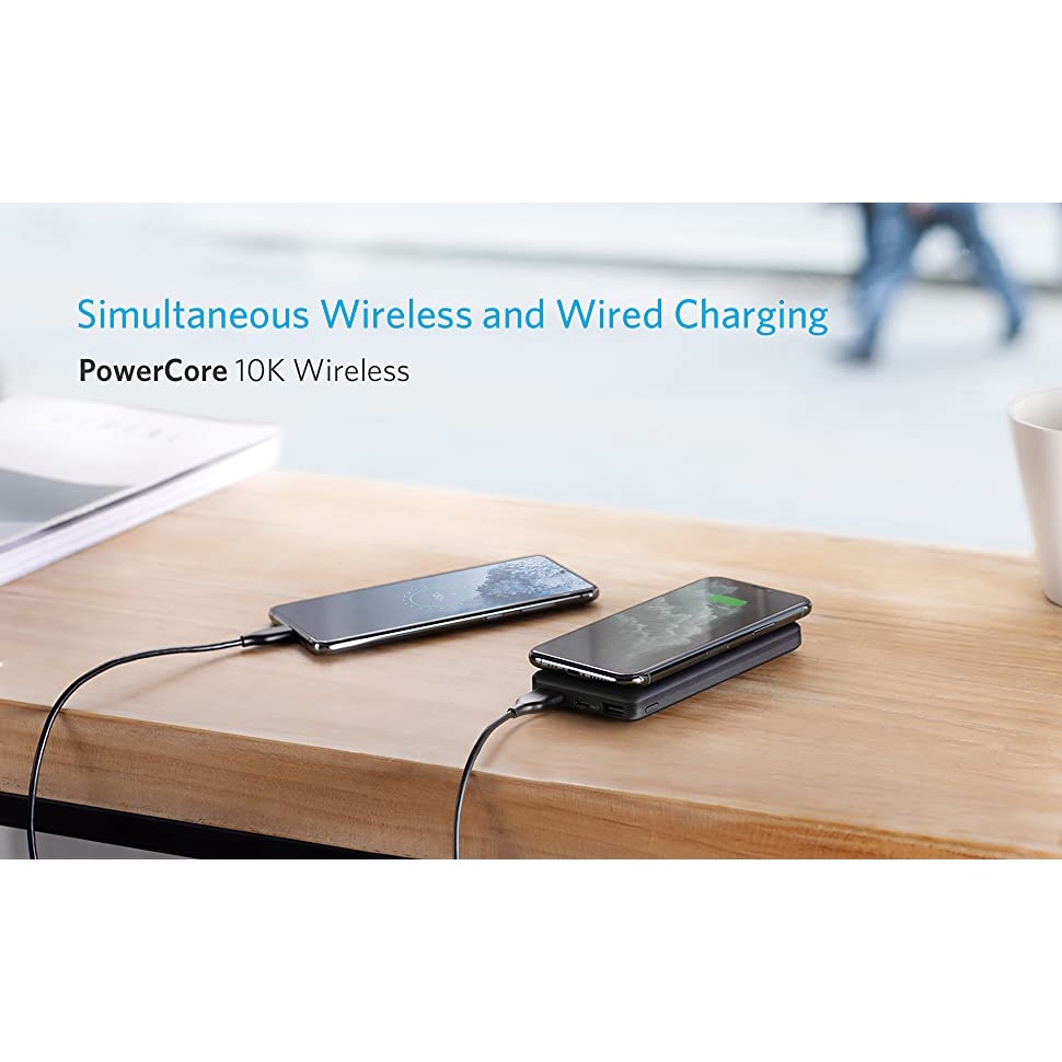 Pin sạc dự phòng không dây Anker Wireless PowerCore 10,000mAh - A1615 [CHÍNH HÃNG PHÂN PHỐI, BẢO HÀNH 18 THÁNG]