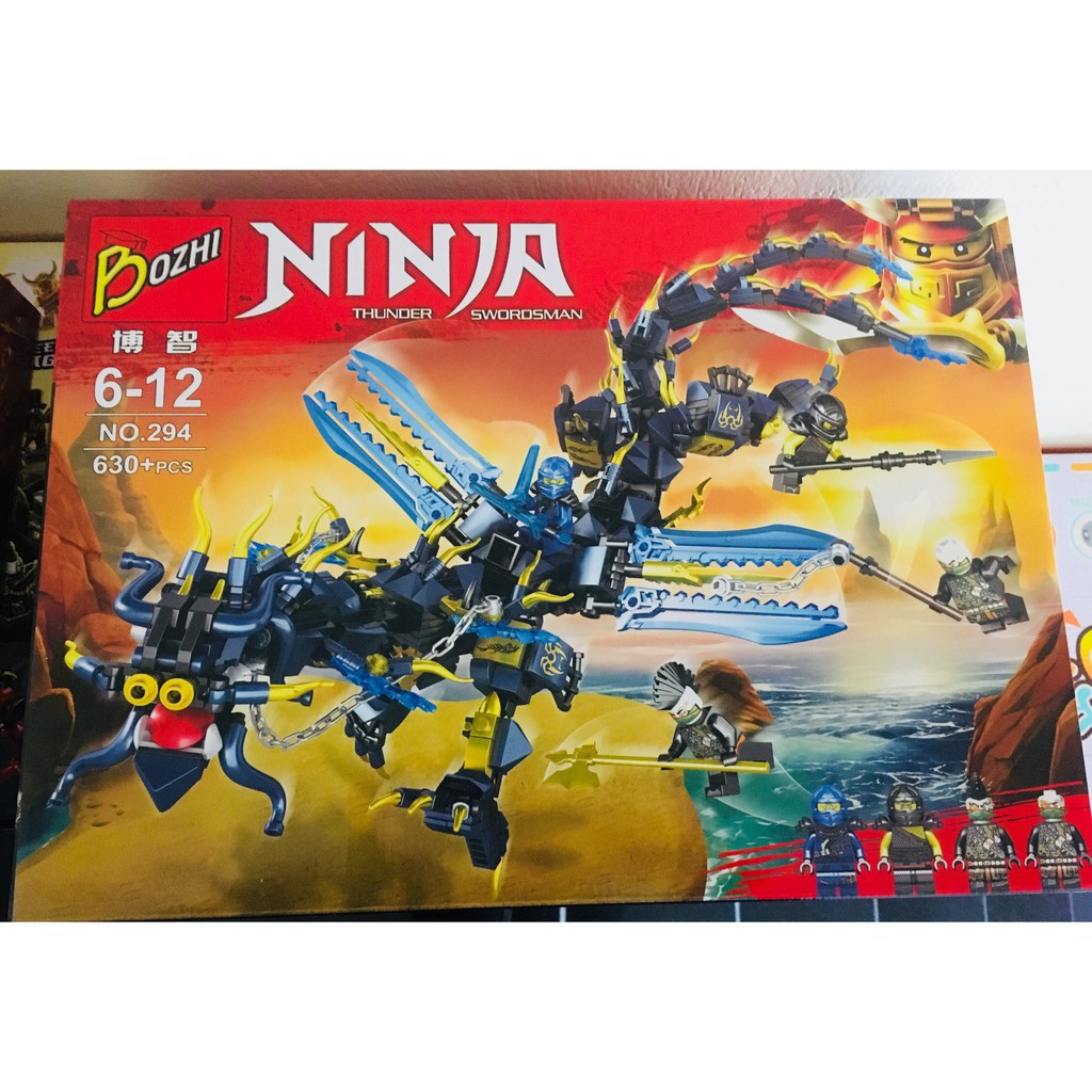 Bộ lego ninja rồng xanh (630 chi tiết)