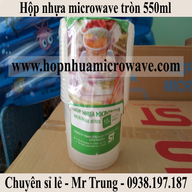 Hộp nhựa microwave đựng thực phẩm / Thức Ăn / Kim Chi / Chân Gà / Slime/ Pate / Cơm loại tròn và vuông lốc 10 cái có nắp