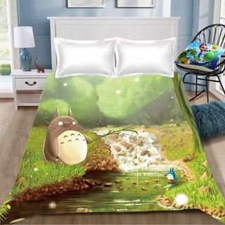 Ga trải giường họa tiết hoạt hình Totoro đáng yêu cho bé trai 1.2m