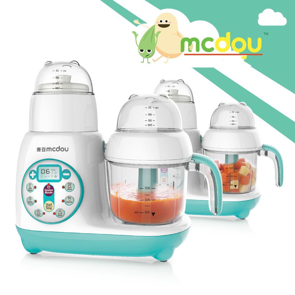 MÁY XAY HẤP ĐA NĂNG hầm cháo, hâm sữa, tiệt trùng 7 in 1 thương hiệu McDou (Nhãn hiệu toàn cầu)