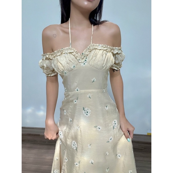 Beachclub-Heli midi dress