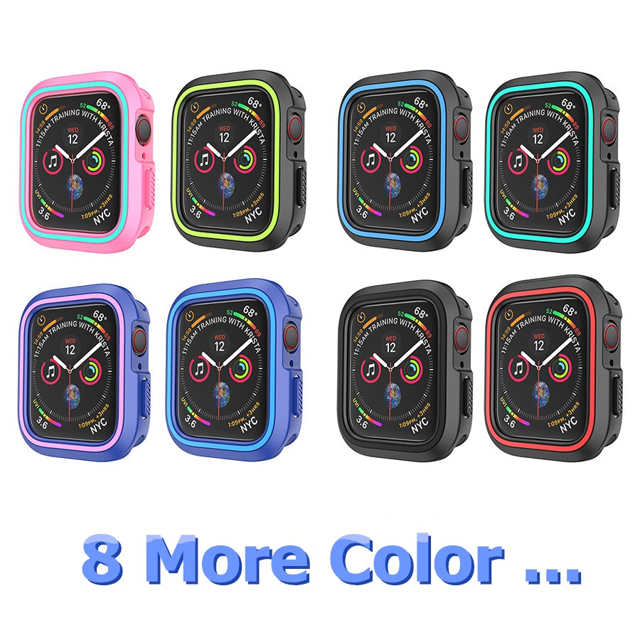 Ốp Silicone DẻO BảO Vệ Cho ĐồNg Hồ apple 4 44mm 40mm