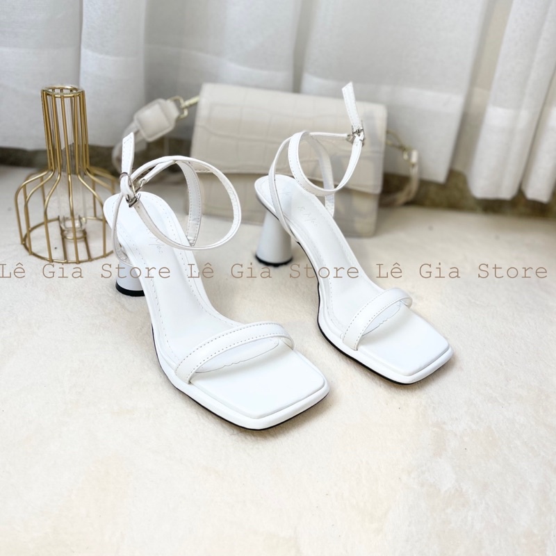 Sandal gót trụ 6cm