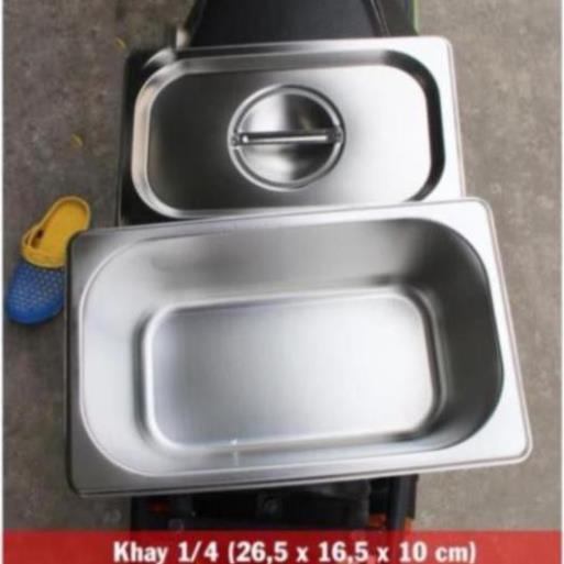 khay đựng thạch, trân châu, topping inox304