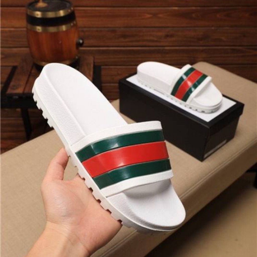 Dép Lê Bảo Bình màu trắng đế cứng