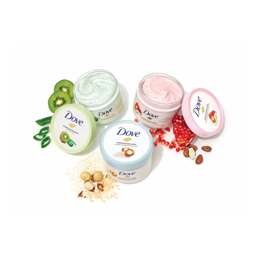 Kem Tẩy Da Chết Toàn Thân, Body Dove Creme Dusch Peeling 225ml