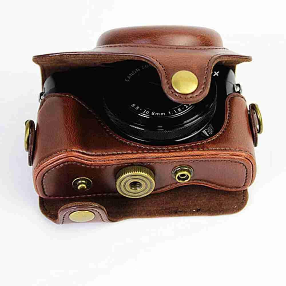 BEBETTERM Túi Da Pu Đựng Máy Ảnh Canon Chống Thấm Nước Đa Năng Bảo Vệ