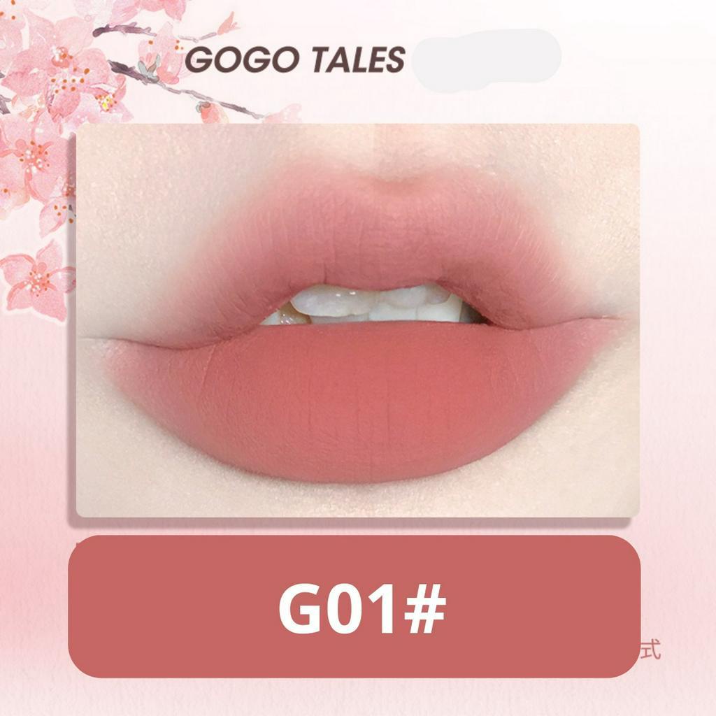 Son kem bùn Gogotales chất mịn môi Son kem lì After Glow bóng thách GT476