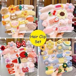 Bộ kẹp tóc đáng yêu cho bé gái - hàng có sẵn
