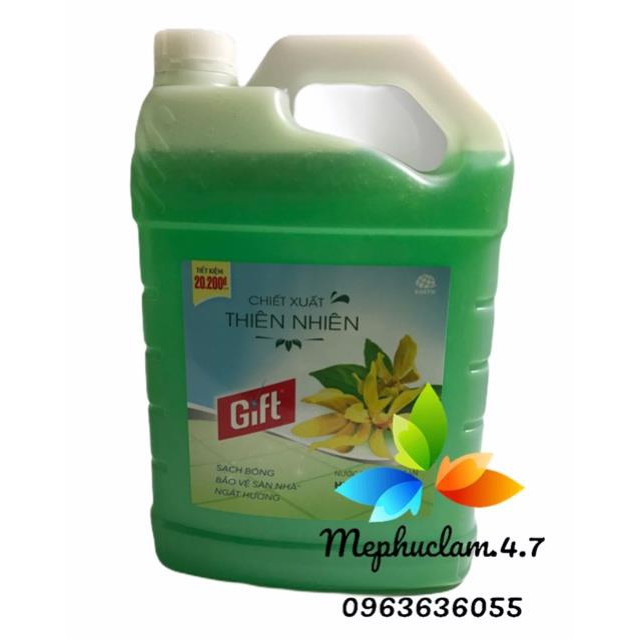 Nước thơm lau sàn Gif 3.8kg.( Mẫu mới)