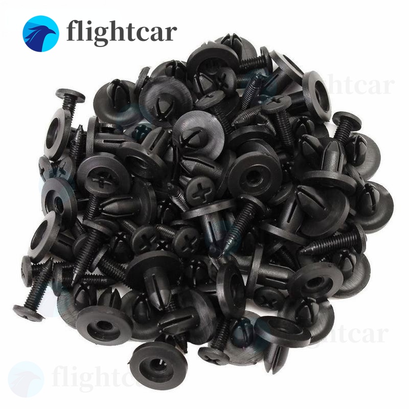 FENDER Set 100 Đinh Tán Nhựa 6mm Chuyên Dụng Cho Xe Hơi