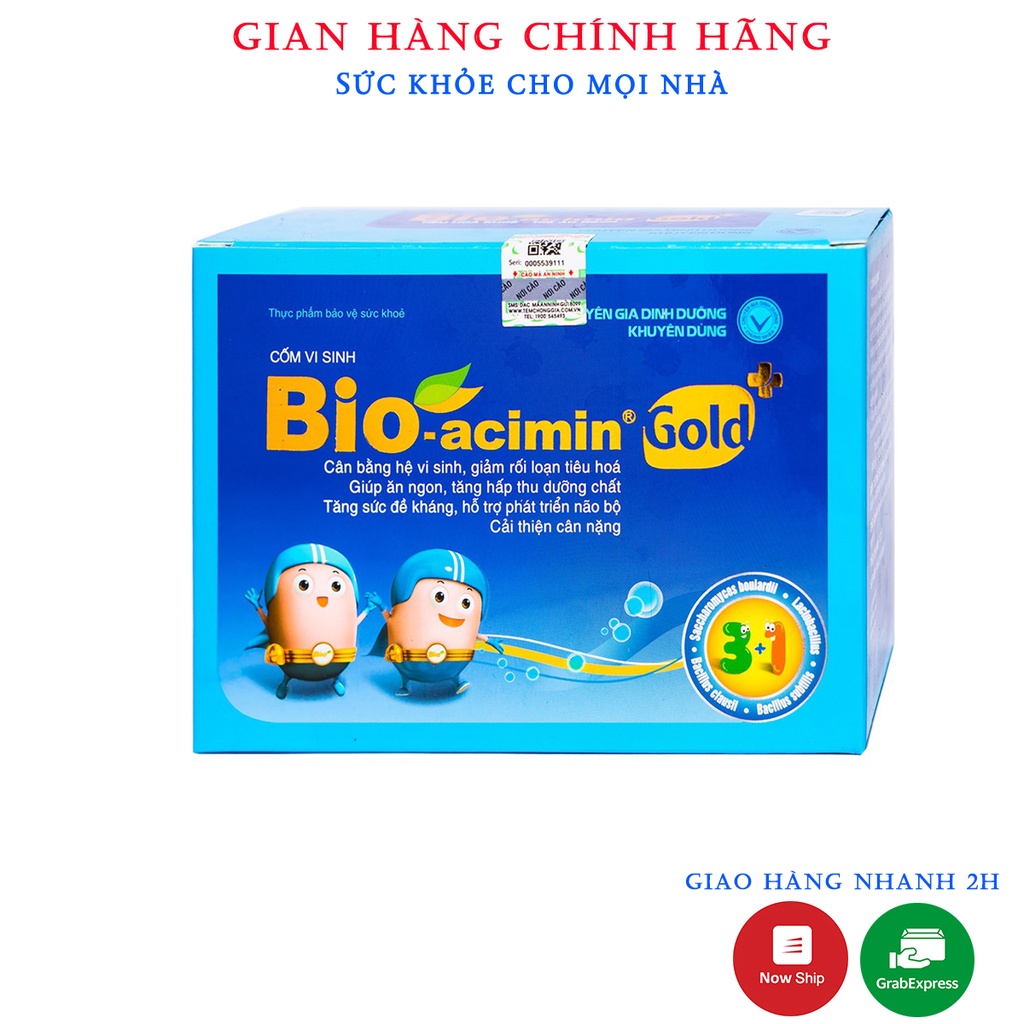 Cốm Vi Sinh Bio Acimin Gold Giúp Bé Tiêu Hóa Tốt