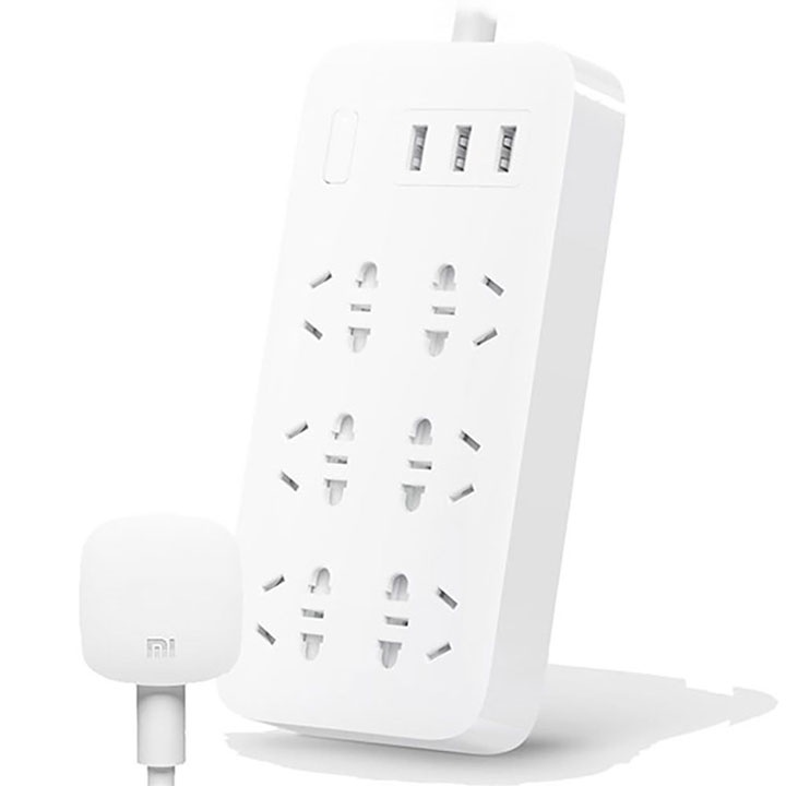 [Mã BMBAU50 giảm 7% tối đa 50K đơn 99K] Ổ cắm 6 cổng Xiaomi Power Strip CXB6-1QM - Bảo Hành 1 Tháng