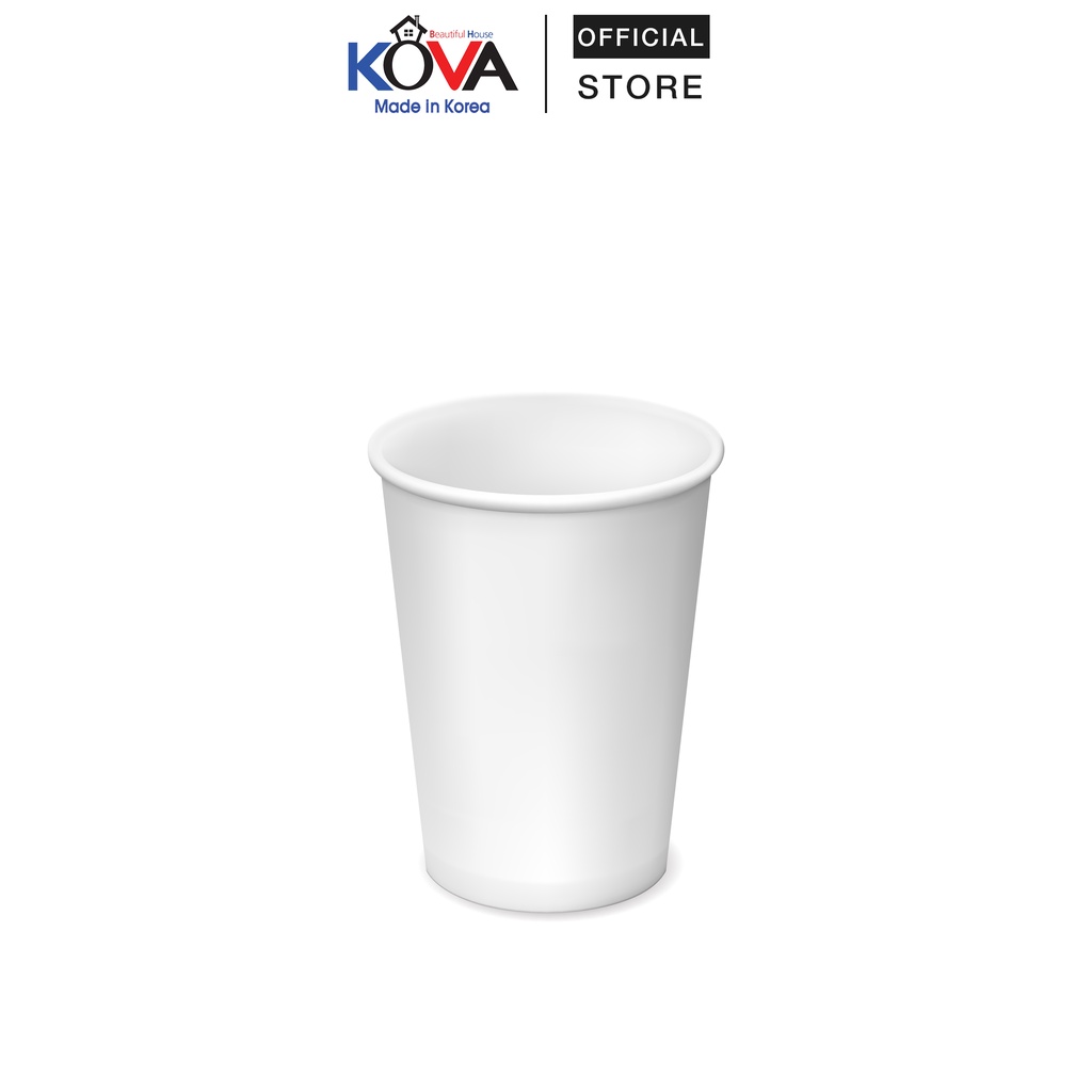 Lốc 100 Ly Giấy Trơn KOVA 6.5oz 180ml