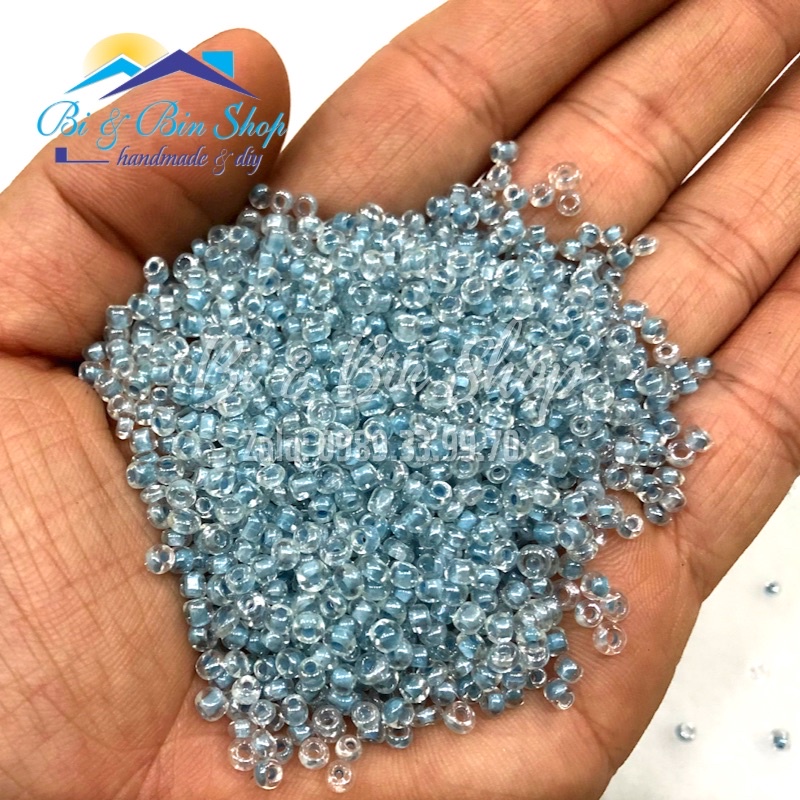 90g Hạt Cườm 3mm Màu Nhân Đính Kết Trang Phục Thời Trang