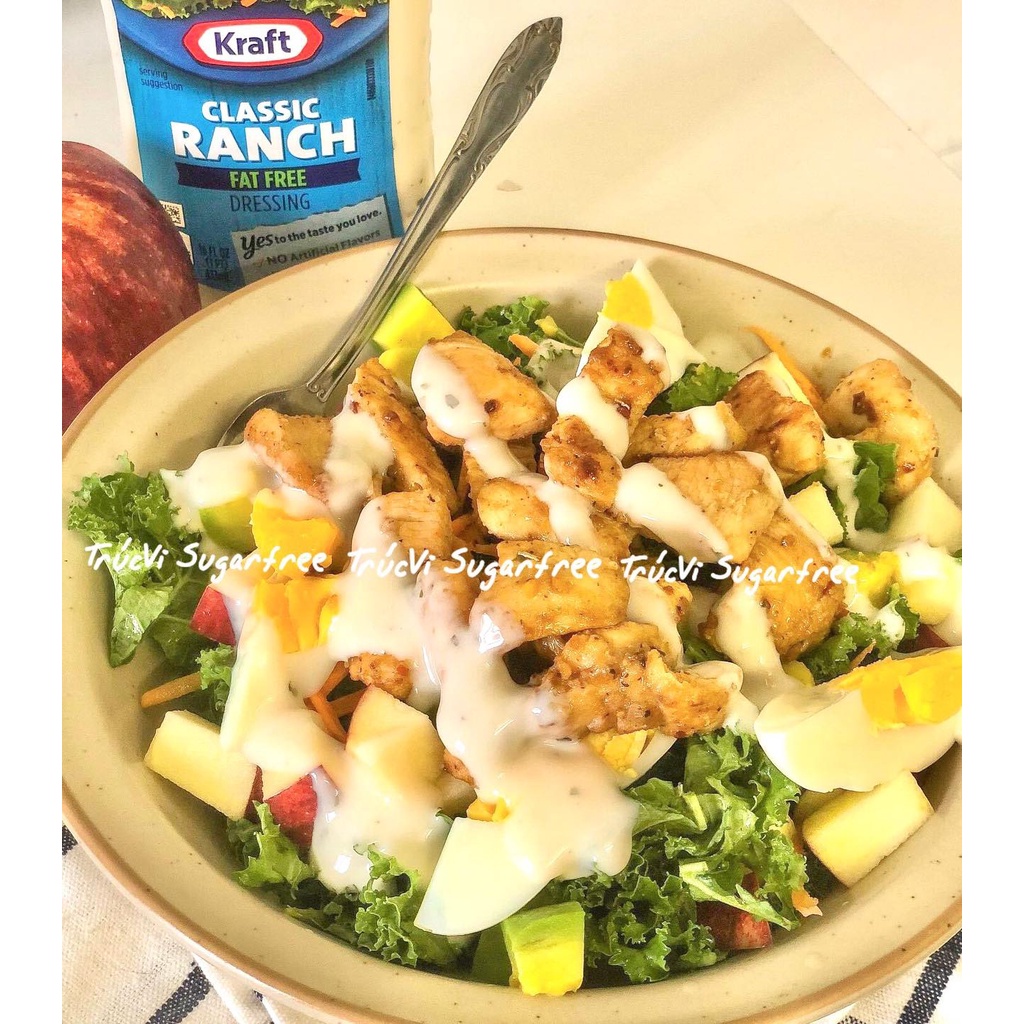 Sốt trộn salad và chấm rau củ Kraft (eat clean, ăn kiêng)