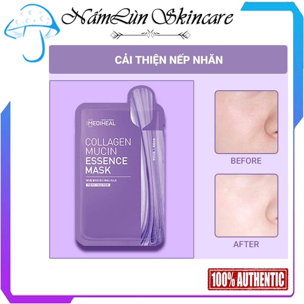 Mặt nạ dưỡng ẩm, làm trắng, ngăn ngừa lão hóa cao cấp Mediheal mẫu mới 2021