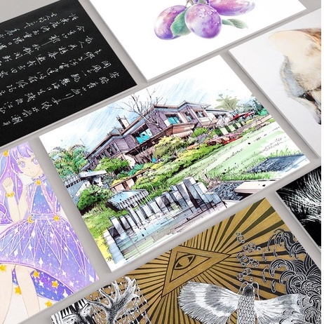Bút Trắng Acrylic ngòi mực trắng, gold, Bạc Kiểu dáng đơn giản
