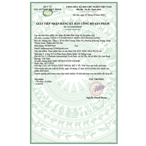 Dạ Dày Mộc Hoa Plus - Đánh Bay Trào Ngược, Viêm Loét Dạ Dày