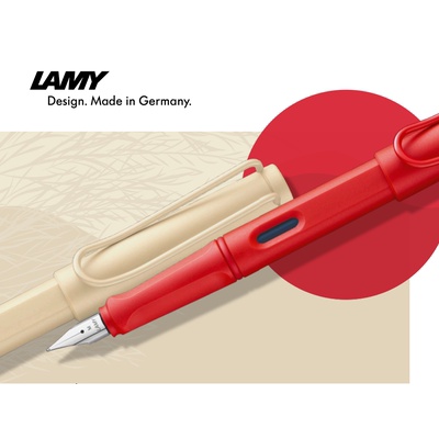 Bút Máy LAMY Safari Series 2022 Màu Sắc Dâu Tây/Đỏ Kem Dành Cho Cặp Đôi