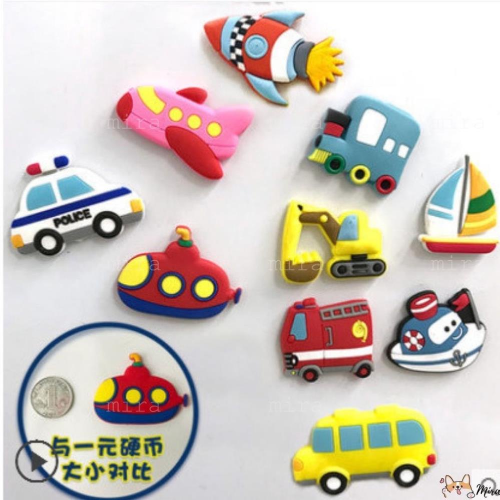 Nam Châm Tủ Lạnh PVC Phương Tiện Giao Thông Xe Máy Bay Cho Bé Trang Trí Bàn Học, Đính Note MIRA-PVC79001