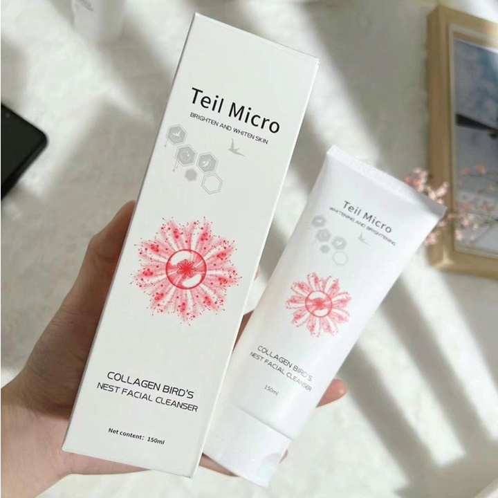 [Sỉ-Rẻ] Sữa Rửa Mặt Collagen Tổ Yến Teil Micro 150ml Làm Đều Màu Da, Giảm Mụn Thâm – HUKB765 [Lẻ-Sỉ]