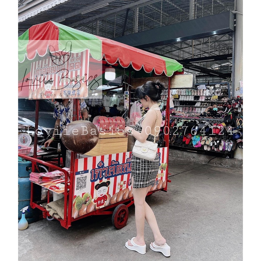 DÉP NỮ LOVIIE BASICS - DÉP BÁNH MÌ THỜI TRANG QUAI KẸP NGANG ĐẾ BẰNG 7 PHÂN D220455