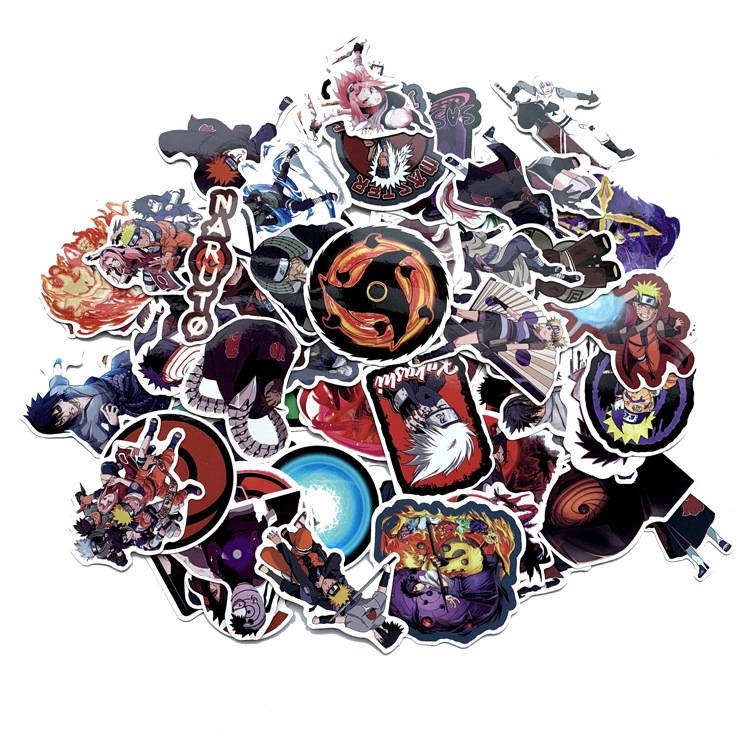 Set 70 Sticker Naruto Dán Trang Trí Đa Năng