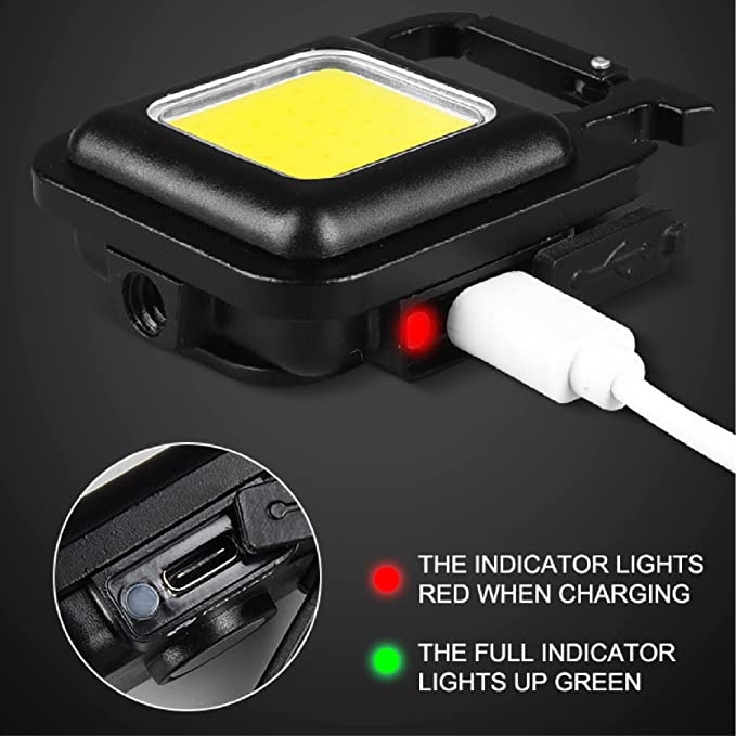 Đèn Pin Mini COB Bỏ Túi Chống Nước Đa Năng Có Thể Sạc Lại Bằng Cổng USB Dùng Cho Hoạt Động Ngoài Trời